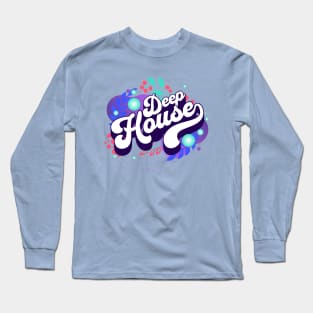 DEEP HOUSE  - Drop Shadow Orbs Long Sleeve T-Shirt